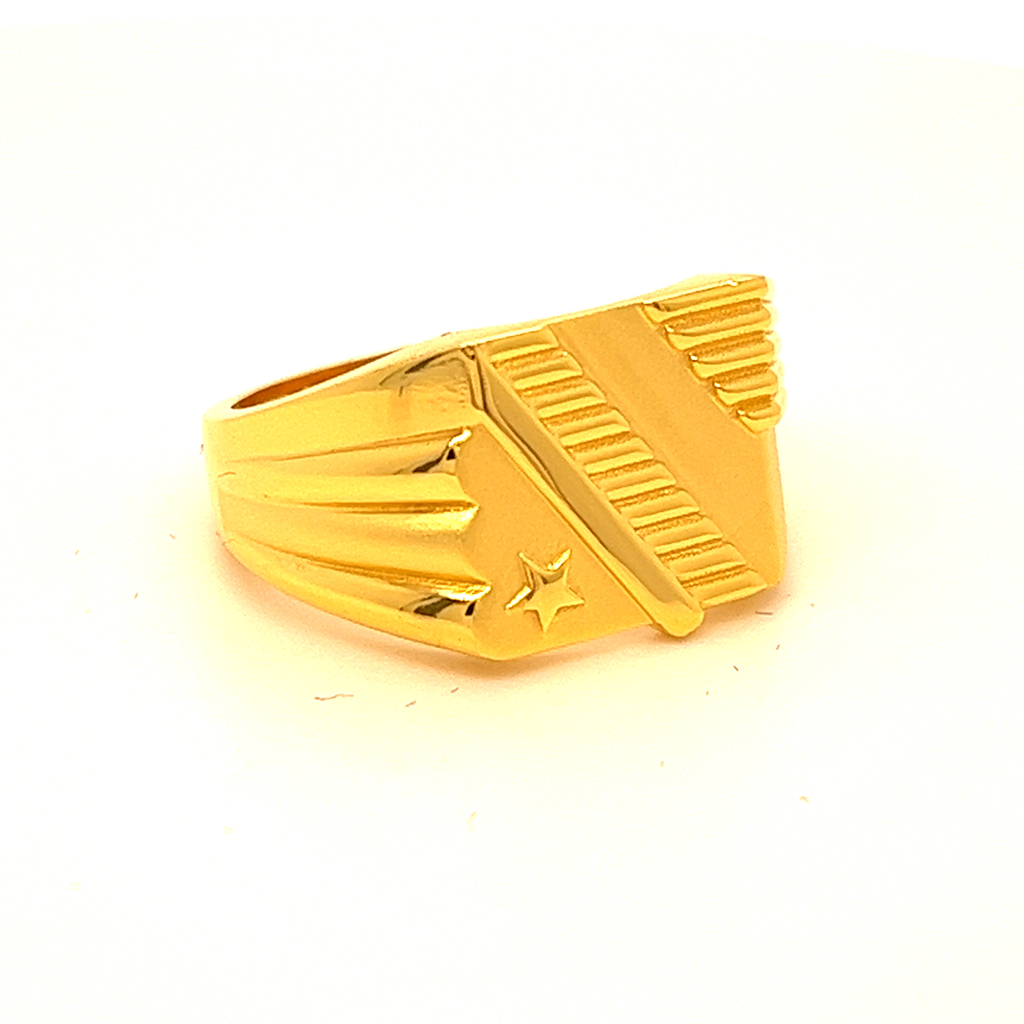 Modern lines Gents Ring