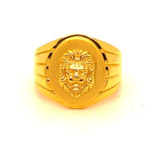 Paper Light Lion Gents Ring