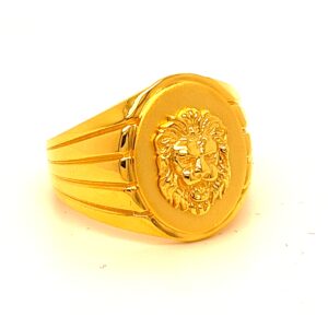Paper Light Lion Gents Ring