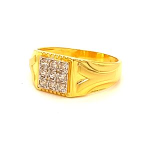 22k Gold corum gents ring