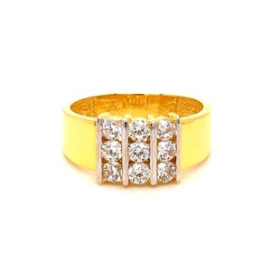 22K Nine stone wonder Gents Ring