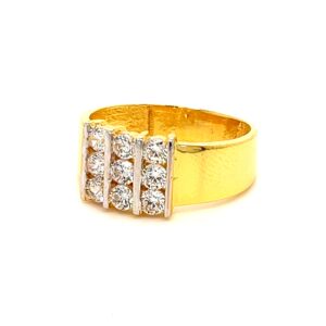 22K Nine stone wonder Gents Ring