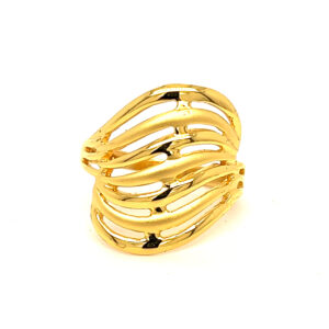 22k Gold Plain Big Bang Ring