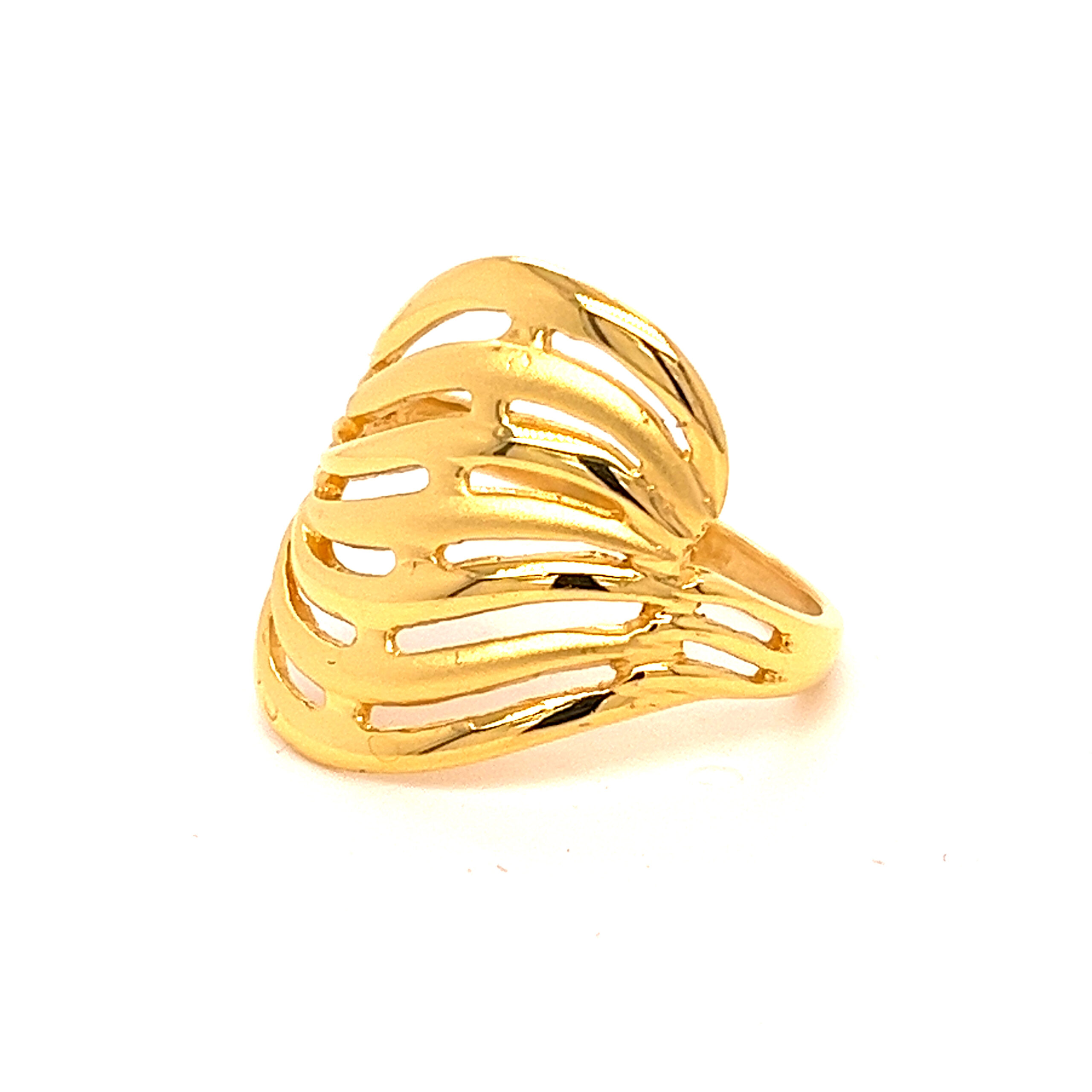 22k Gold Plain Big Bang Ring - Image 2