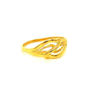 22k Gold Plain Shimmy Style Ring
