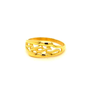 22k Gold Plain Charming Ring