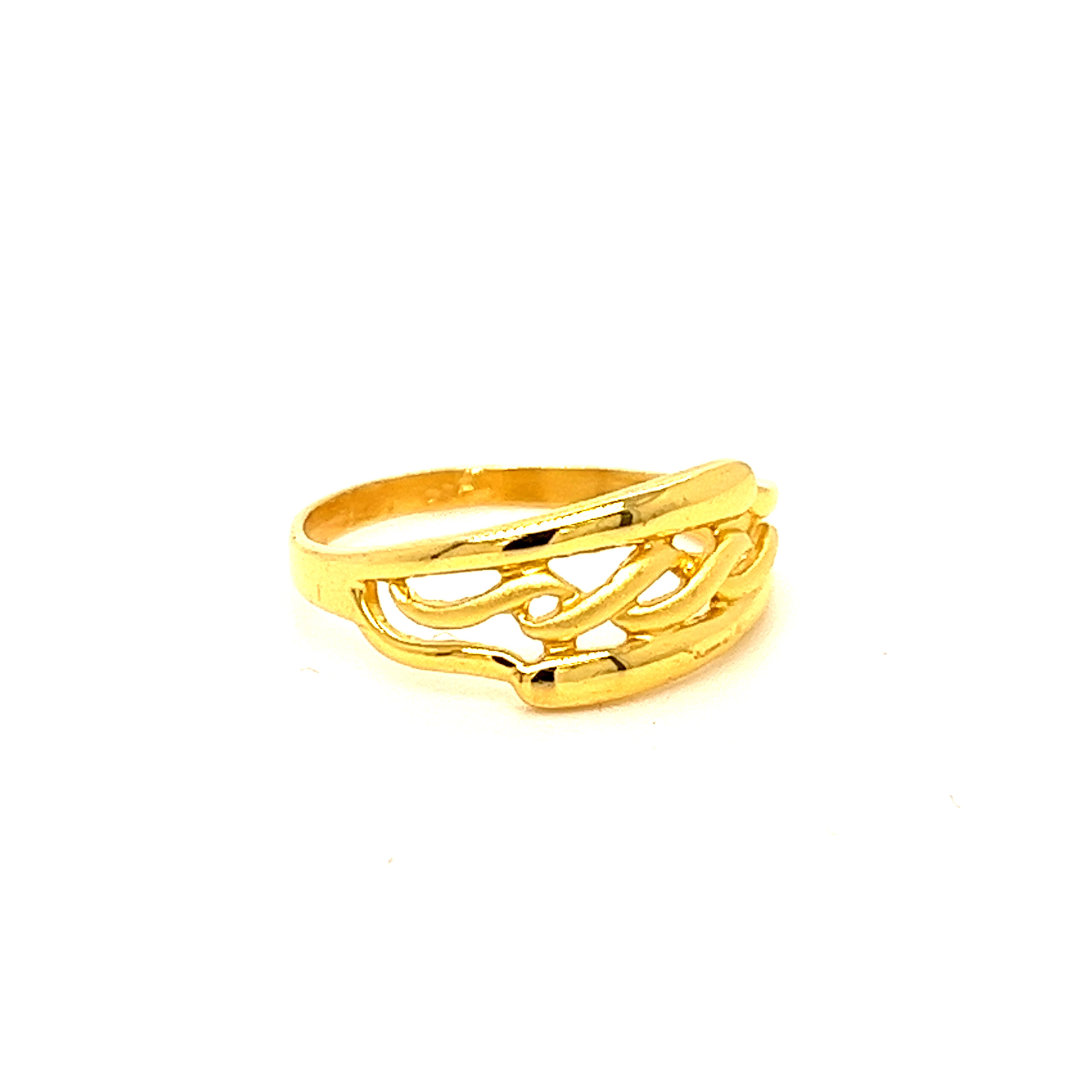 22k Gold Plain Charming Ring