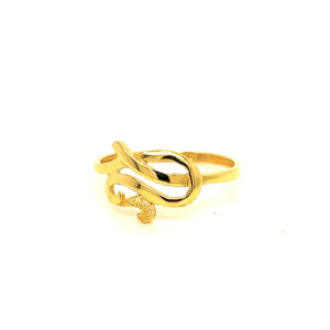 22k Gold Plain Fancy Ring
