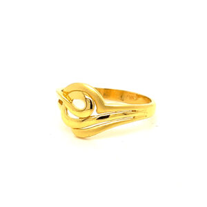 22k Gold Plain Tale Of Kale Ring