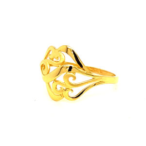 22k Gold Plain Forever Ring