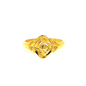 22k Gold Plain Double Dealing Ring