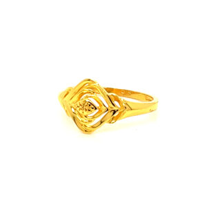 22k Gold Plain Double Dealing Ring