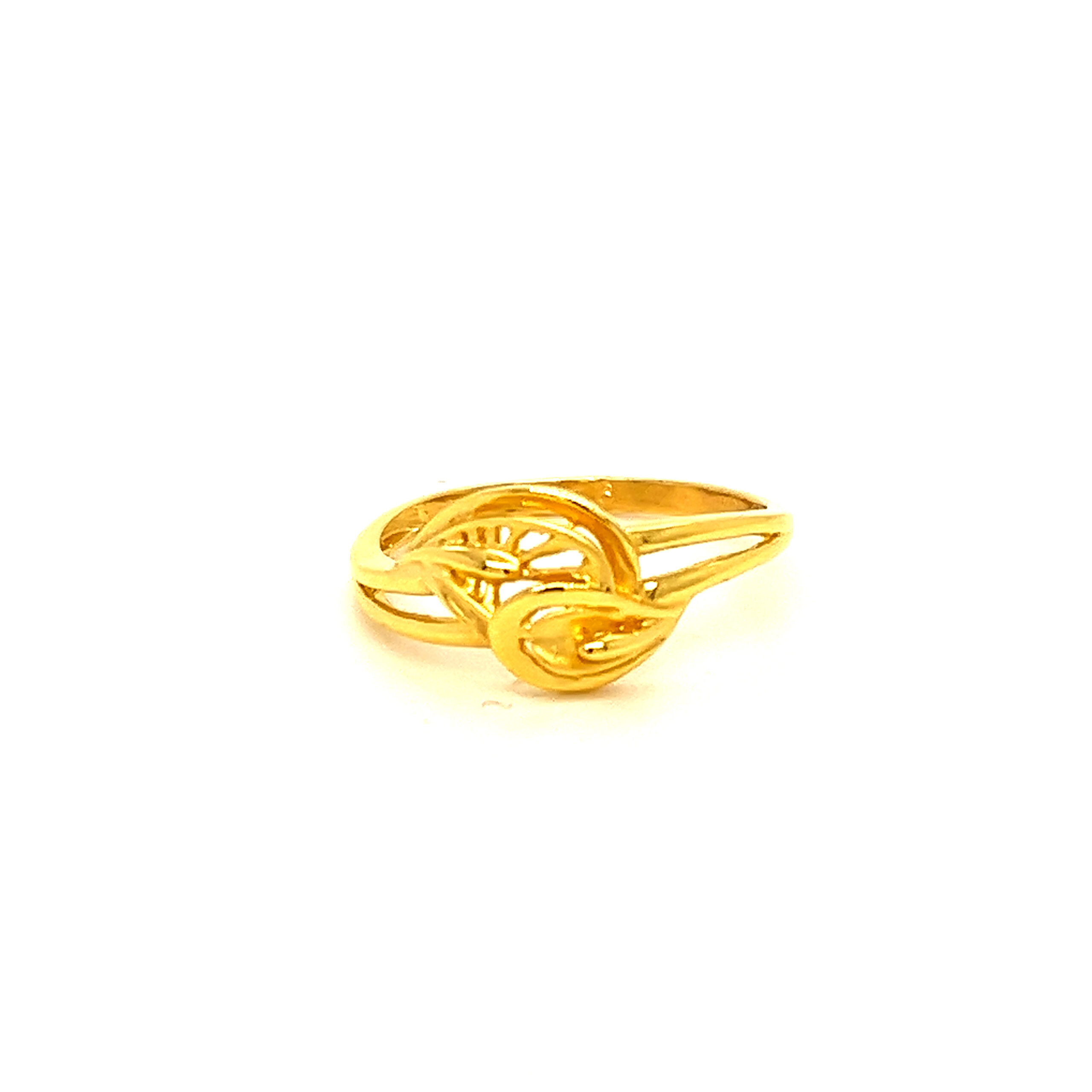 22k Gold Plain Dreamy Drapes Ring - Image 3