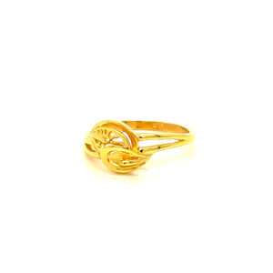 22k Gold Plain Dreamy Drapes Ring