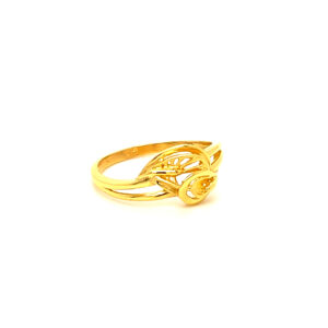 22k Gold Plain Dreamy Drapes Ring