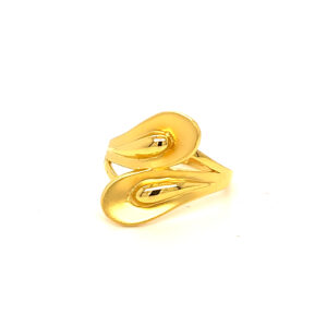 22k Gold Plain Glam Ring