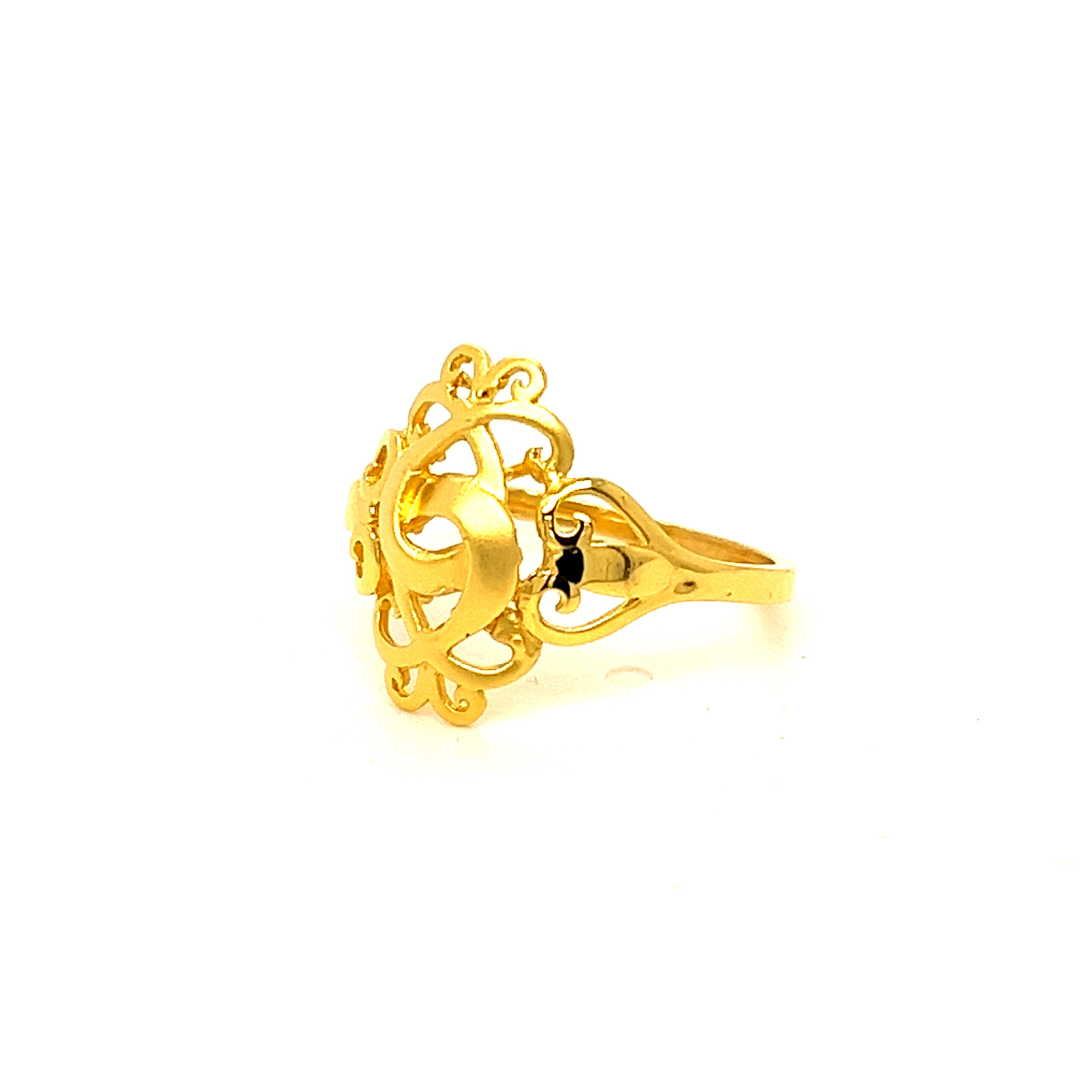 22k Gold Plain Traditional Ring - Image 2
