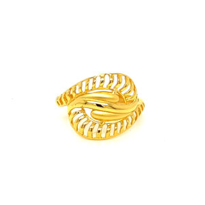 22k Gold Plain Big Bang Ring