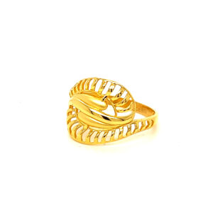 22k Gold Plain Big Bang Ring