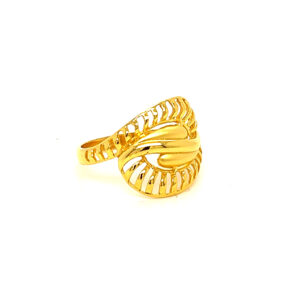 22k Gold Plain Big Bang Ring