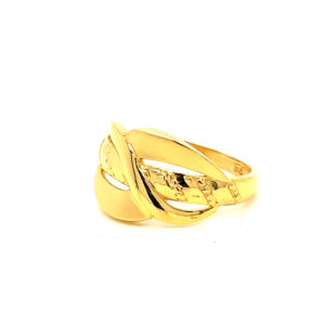22k Gold Plain Unique  Ring