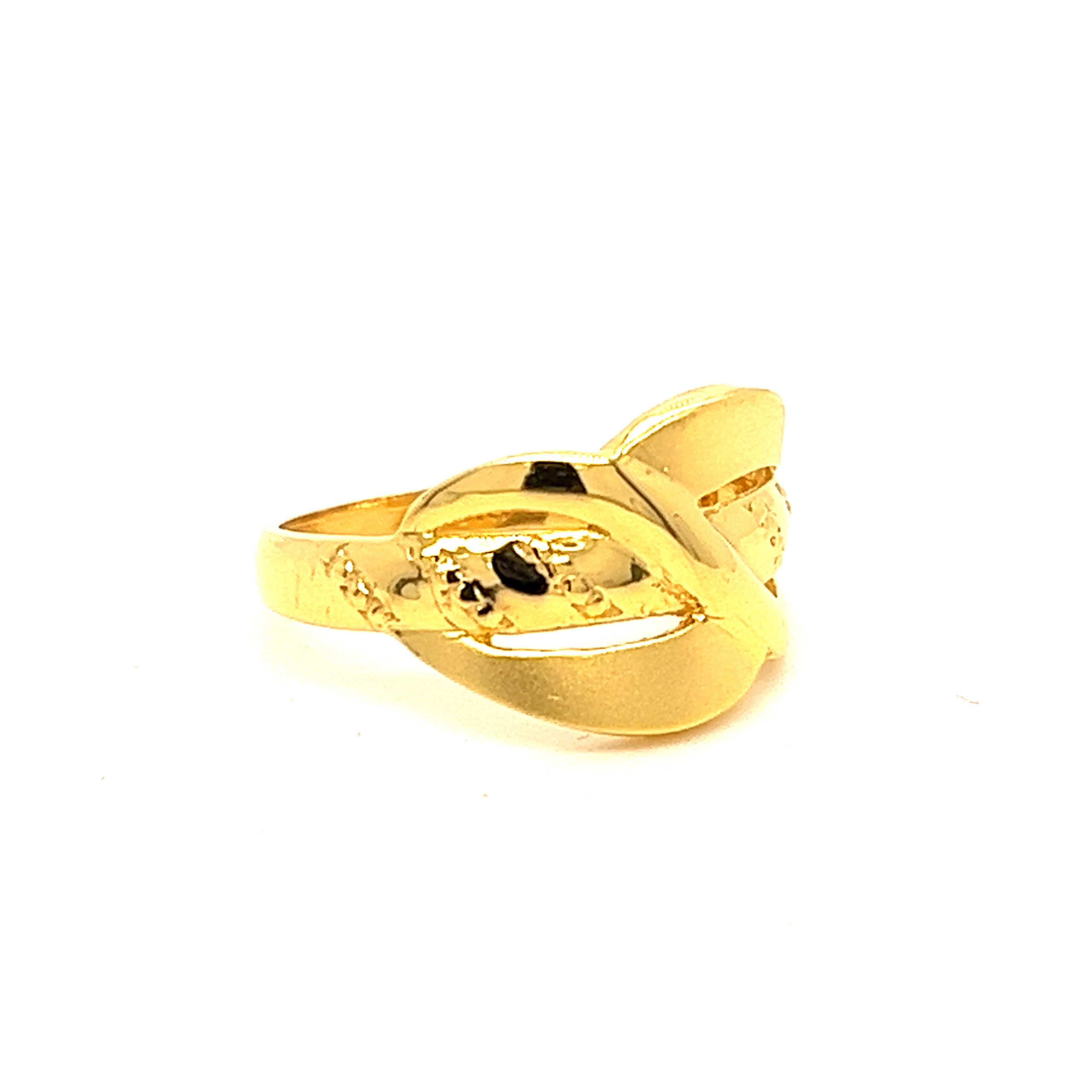 22k Gold Plain Unique Ring