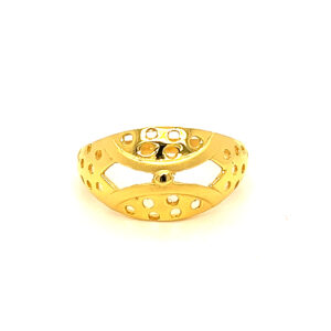 22k Gold Plain Fancy Ring