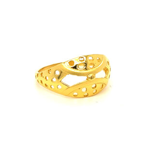22k Gold Plain Fancy Ring