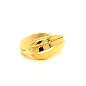 22k Gold Plain Basic Ring