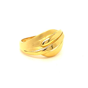 22k Gold Plain Basic Ring