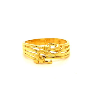 22k Gold Plain Morning Glory Ring