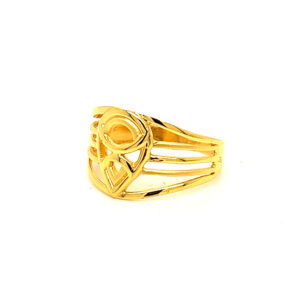 22k Gold Plain Lace n Grace Ring