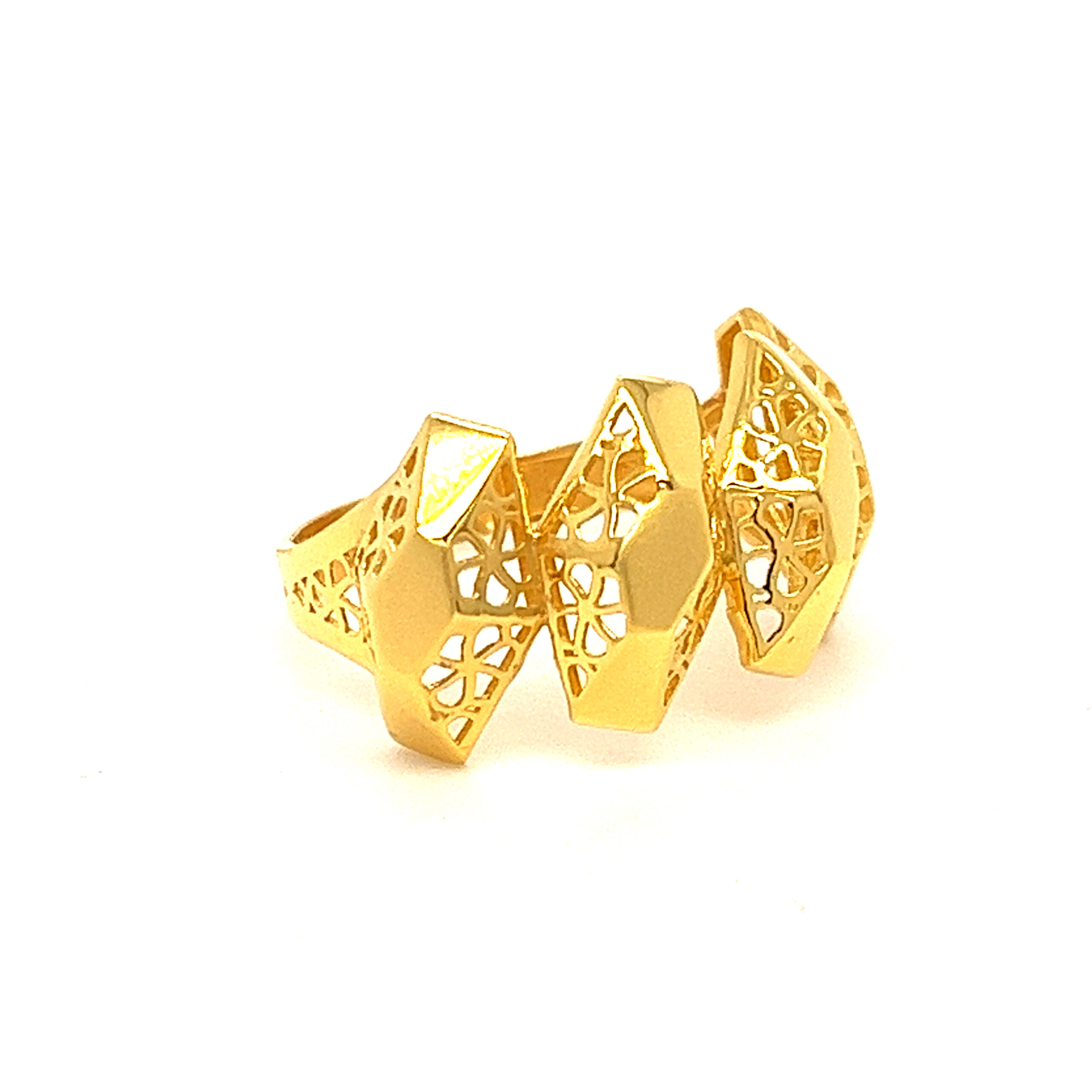 22k Gold Plain Style Play Ring