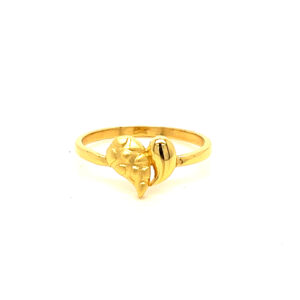 22k Gold Plain Love Me Tender Ring