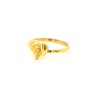 22k Gold Plain Love Me Tender Ring