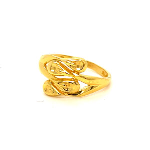 22k Gold Plain Shape Shine Ring