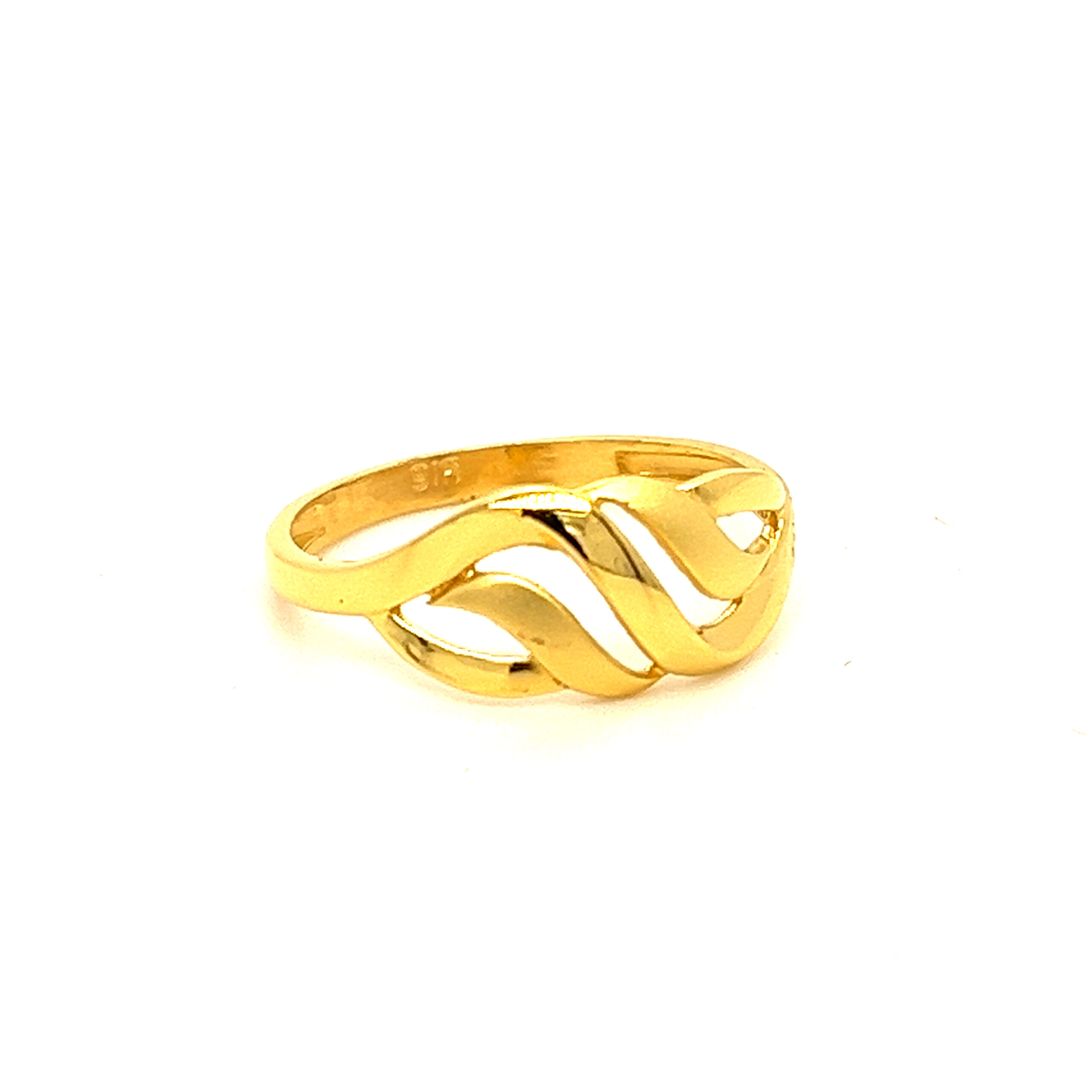 22k Gold Plain Graceful Ring