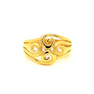 22k Gold Plain Pretty Ring