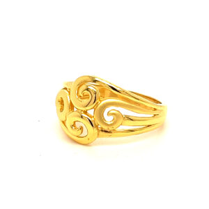 22k Gold Plain Pretty Ring