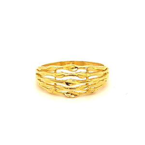 22k Gold Plain Inspire Magic Ring