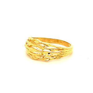 22k Gold Plain Inspire Magic Ring