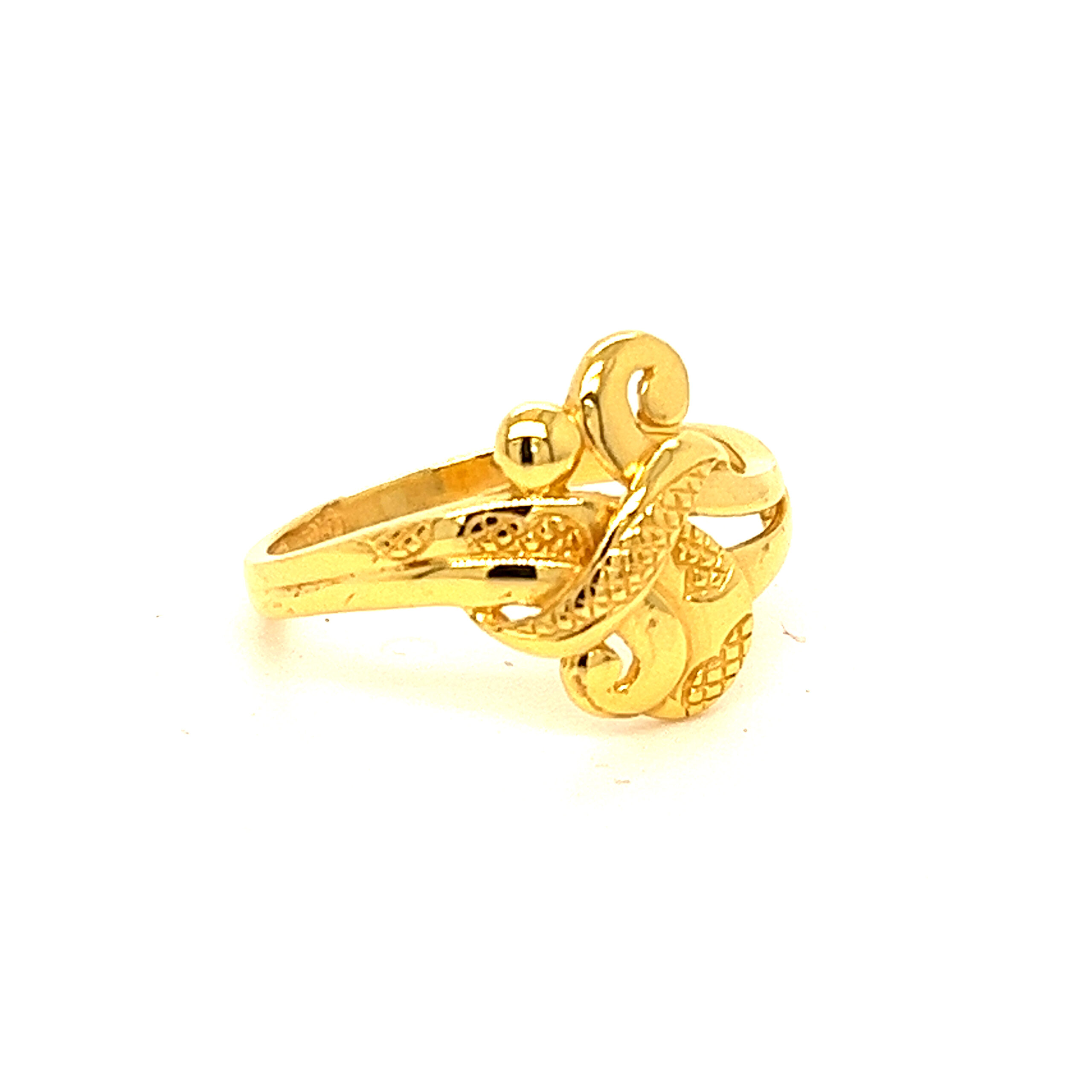 22k Gold Plain Forever Ring