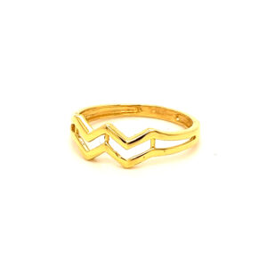 22k Gold Plain Tale Of Kale Ring