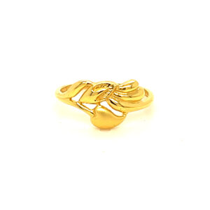 22k Gold Plain Shy Lily Ring