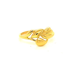 22k Gold Plain Shy Lily Ring