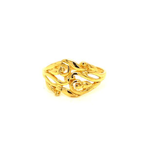 22k Gold Plain Classic Twist Ring