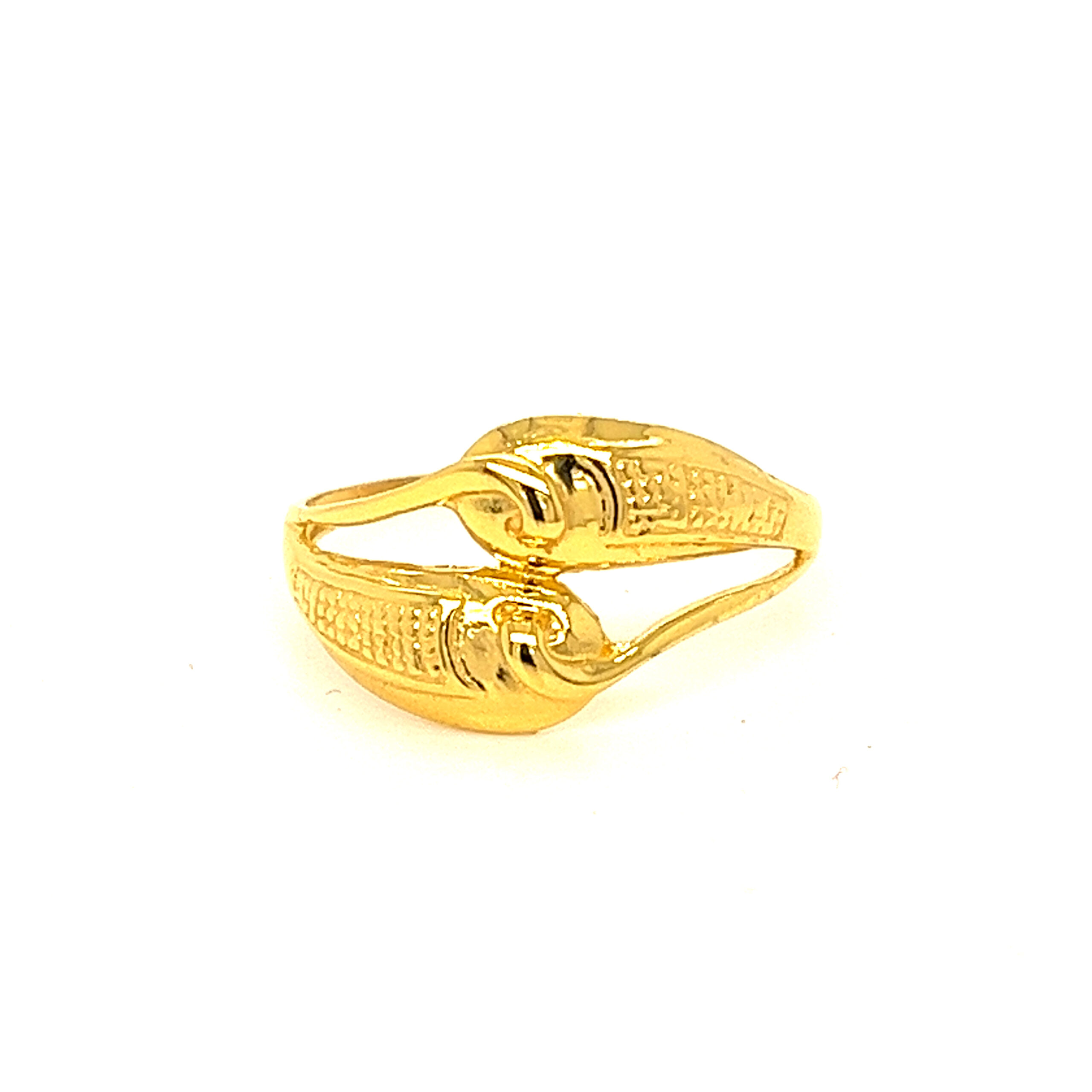 22k Gold Plain Max Mantra Ring - Image 3