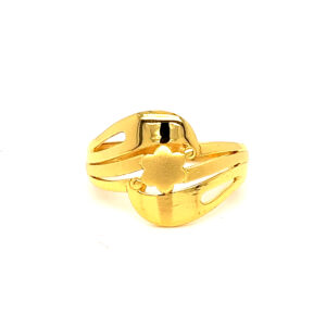22k Gold Plain Flare Up Ring