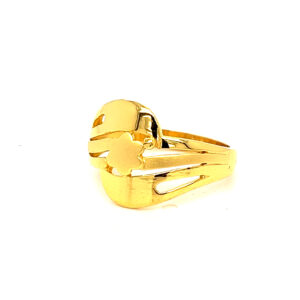 22k Gold Plain Flare Up Ring