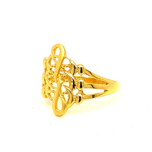 22k Gold Plain Layer O Max Ring